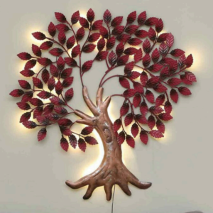 BLISSFUL24 PREMIUM "Crimson Canopy" Artisan Tree Mural