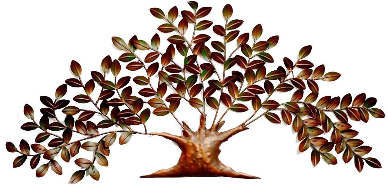 BLISSFUL24 PREMIUM Nano Tree Metal Wall Art - 54" x 26" Handcrafted Designer Sculpture - Image 2