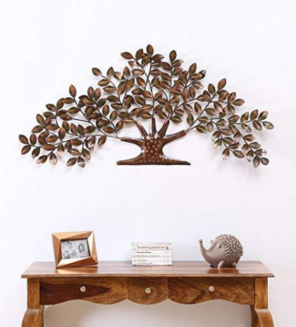 BLISSFUL24 PREMIUM Nano Tree Metal Wall Art - 54" x 26" Handcrafted Designer Sculpture - Image 4