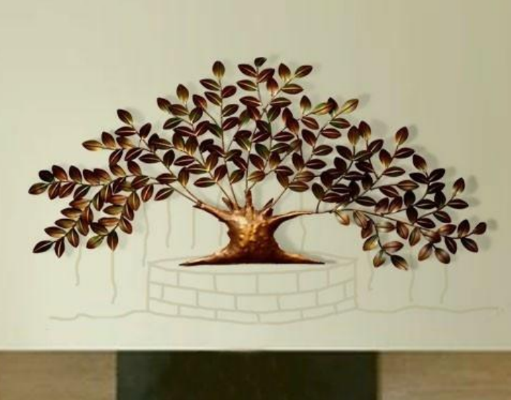 BLISSFUL24 PREMIUM Nano Tree Metal Wall Art - 54" x 26" Handcrafted Designer Sculpture - Image 5