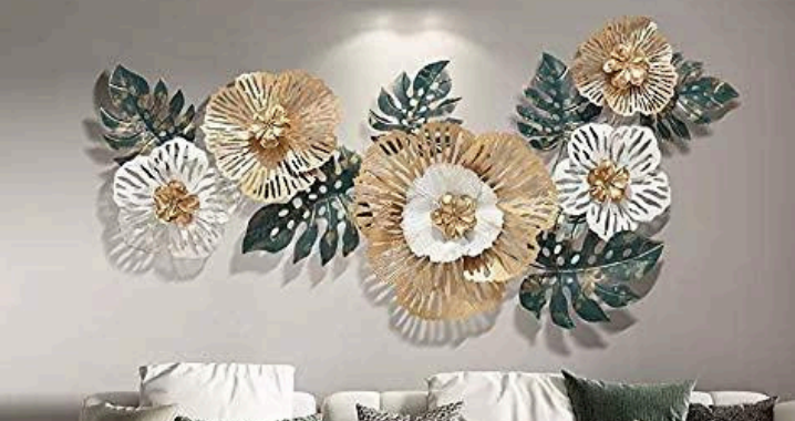 BLISSFUL24 PREMIUM "Floral Harmony" Monstera & Bloom Wall Sculpture - Image 6