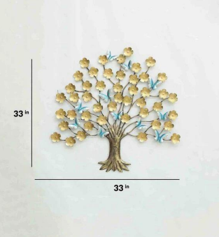 BLISSFUL24 PREMIUM "Ethereal Breeze" Gilded Tree & Butterfly Wall Art - Image 2