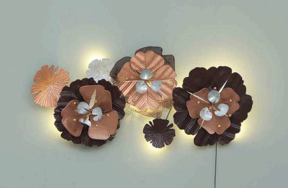 BLISSFUL24 PREMIUM "Radiant Bloom" Quad-Flower LED Wall Art - Image 3