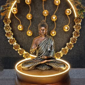 BLISSFUL24 PREMIUM "Everlasting Bloom" Rose Halo Budha