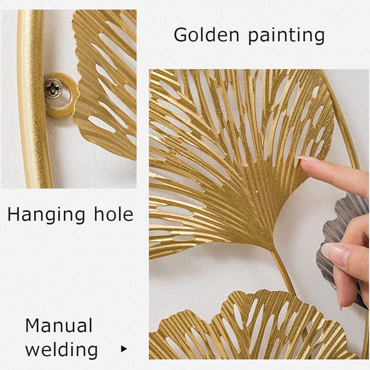 BLISSFUL24 PREMIUM "Ginkgo Moon" Metallic Wall Sculpture - Image 4