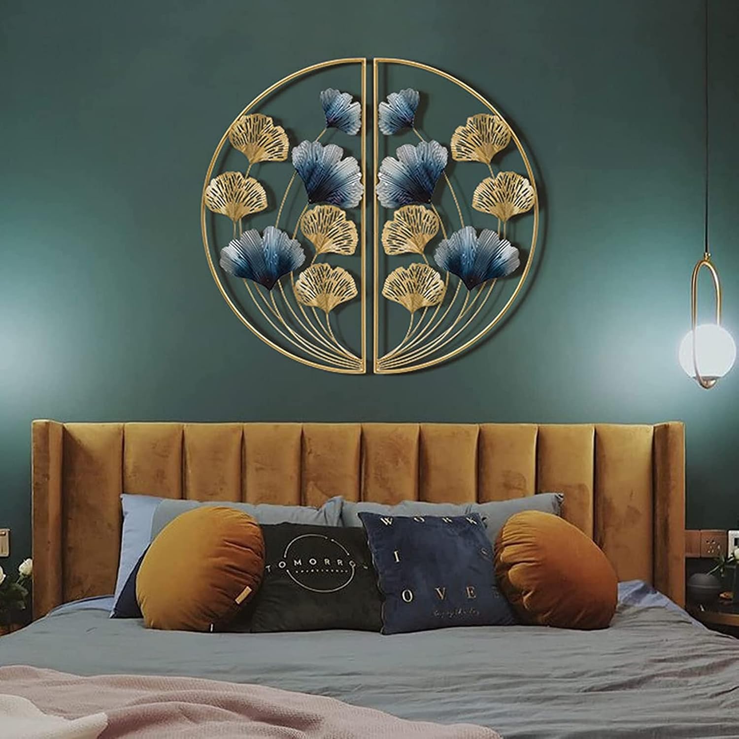 BLISSFUL24 PREMIUM "Ginkgo Moon" Metallic Wall Sculpture - Image 3