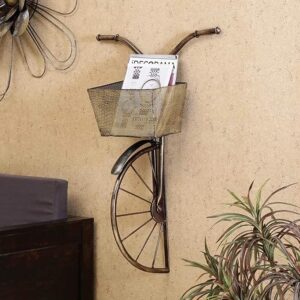 BLISSFUL24 PREMIUM Vintage Metal Cycle Wall Art | Large 3D Handcrafted Floral Bicycle Wall Sculpture for Home & Office Decor | 58 x 33 Inches