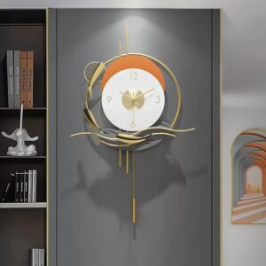 BLISSFUL24 PREMIUM "Saffron Zen" Architectural Pendulum Mural