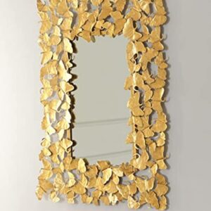 BLISSFUL24 PREMIUM "Gilded Glade" Rectangular Butterfly Mirror