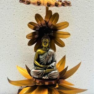 BLISSFUL24 PREMIUM "Celestial Blossom" Budha Aashan Sculpture