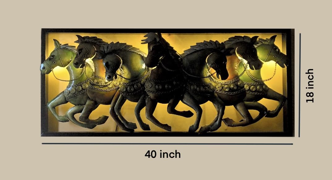 BLISSFUL24 PREMIUM "Seven Stallions" Illuminated Motion Art - Image 2