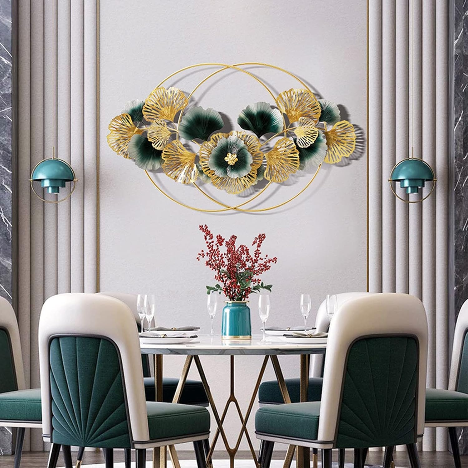 BLISSFUL24 PREMIUM "Azure Bloom" Gilded Floral Masterpiece - Image 2