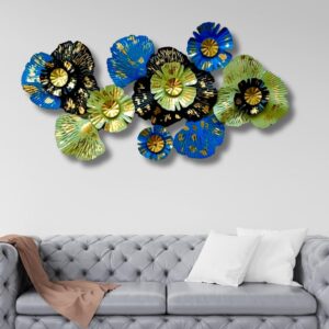 BLISSFUL24 PREMIUM "Azure Midnight" Multi-Bloom Sculpture