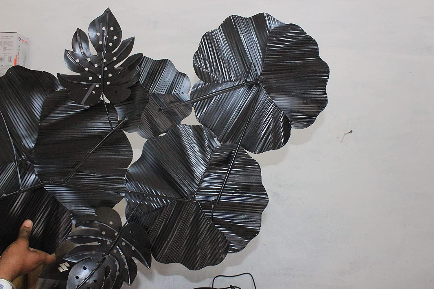 BLISSFUL24 PREMIUM "Obsidian & Pearl" Botanical Tapestry - Image 6