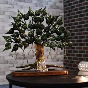 BLISSFUL24 PREMIUM "Banyan Serenity" Sacred Tree & Budha Sculpture
