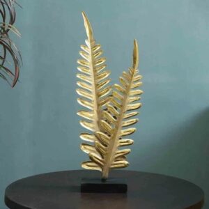 BLISSFUL24 PREMIUM "Golden Frond" Twin Palm Leaf Sculpture