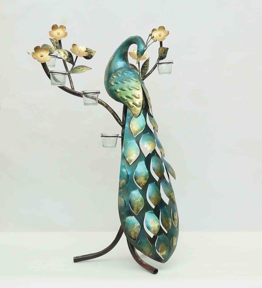 BLISSFUL24 PREMIUM "Perched Majesty" Large-Scale Peacock Sculpture - Image 8