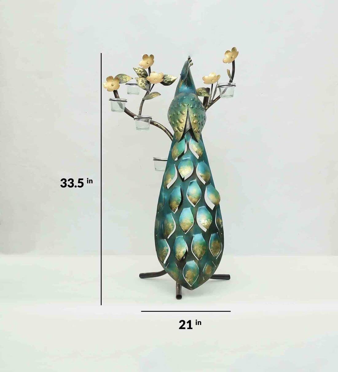 BLISSFUL24 PREMIUM "Perched Majesty" Large-Scale Peacock Sculpture - Image 7