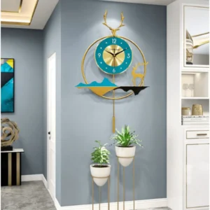BLISSFUL24 PREMIUM "Azure Monarch" Royal Pendulum Mural