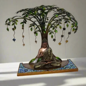 BLISSFUL24 PREMIUM "Illumination Garden" Stone Budha Bodhi Tree