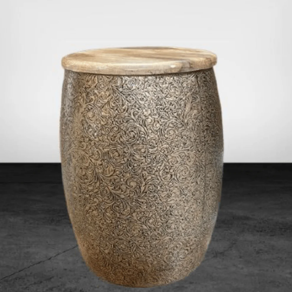 BLISSFUL24 PREMIUM Kalakrati Hand-Engraved Artisan Drum