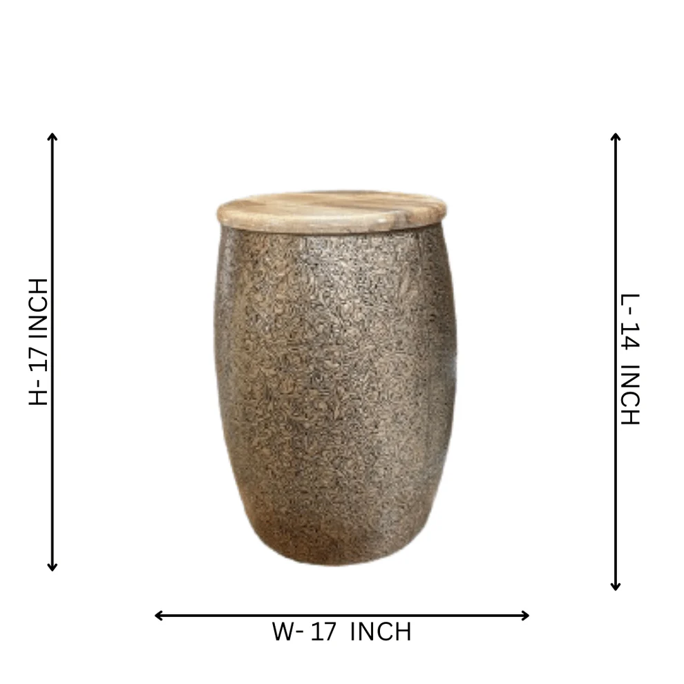 BLISSFUL24 PREMIUM Kalakrati Hand-Engraved Artisan Drum - Image 3