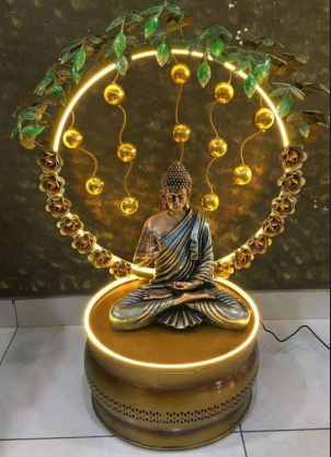 BLISSFUL24 PREMIUM "Everlasting Bloom" Rose Halo Budha - Image 2