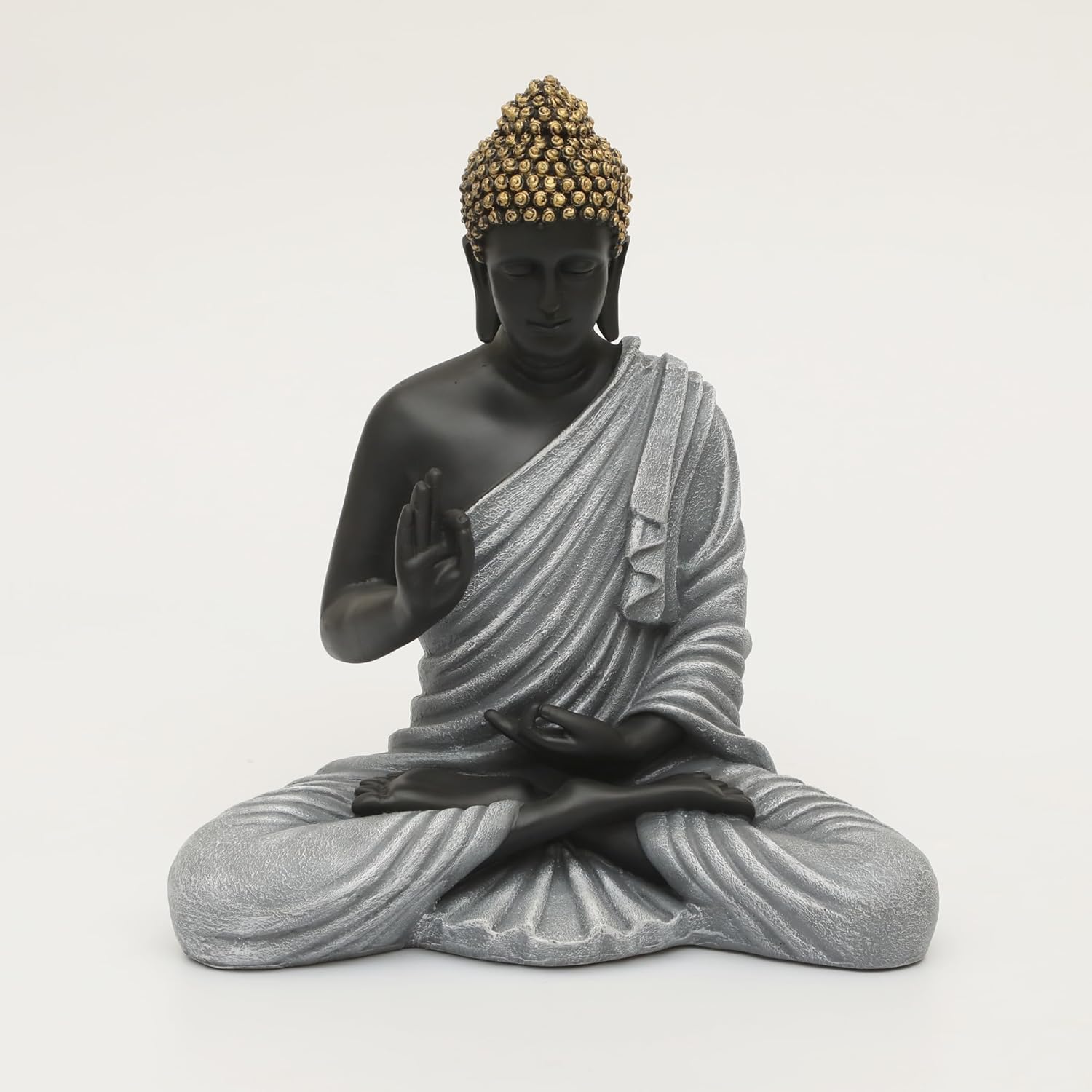 BLISSFUL24 PREMIUM "Slate Serenity" 12-Inch Blessing Buddha - Image 3