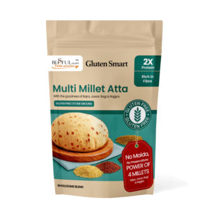 Premium Gluten Smart Multi Millet Atta – Nutrient Dense Wholesome Blend | High Protein & Fiber for Weight Management | Stone Ground Traditional Flour | Pure Goodness