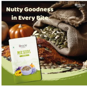 Premium Oracle Mix Seeds – 100% Natural & Nutty Goodness | Premium Blend of Super Seeds | Rich in Omega-3 & Protein | Healthy Snack for Every Bite