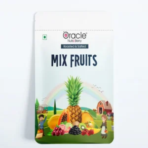 Premium Roasted & Salted Mix Fruits by Oracle – Deliciously Crunchy & Nutritious | Rich in Vitamins | Vegetarian Friendly Fruit Mix Snack