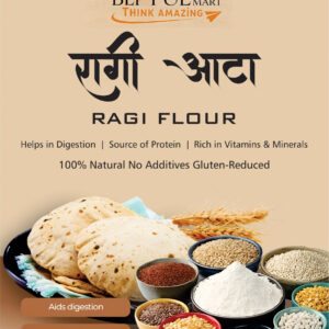 Premium Ragi Flour (Finger Millet Atta) – 100% Natural & Gluten-Reduced | High Protein, Vitamins & Minerals | Supports Digestion & Weight Management