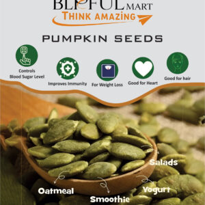 PremiumRoasted Pumpkin Seeds – Natural Hair & Skin Support | Controls Blood Sugar Levels & Boosts Immunity | Healthy Nutritious Snack for Oatmeal & Yogurt