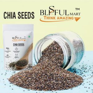 Premium Chia Seeds – 100% Raw & Natural | Rich in Omega-3, Fiber & Antioxidants | Helps in Weight Loss, Energy Boost & Skin Health