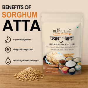 Premium Sorghum Atta (Jowar Flour) – 100% Natural & Gluten-Reduced | High Protein, Vitamins & Minerals | Supports Digestion & Weight Management